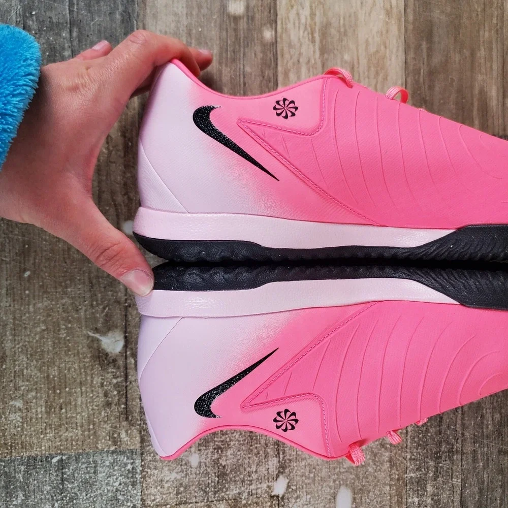 Nike Phantom GX II Academy IC Mens Shoes Sz 11.5 Pink Bright Black Soccer Cleats